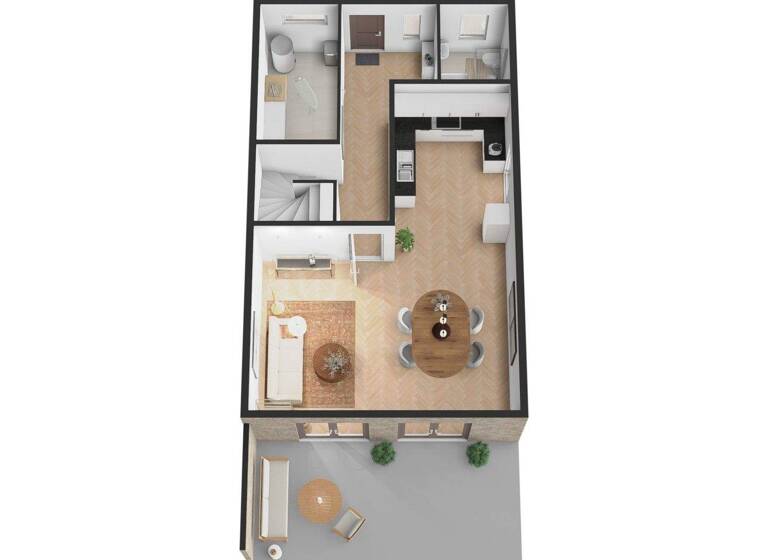 Doppelhaushälfte zum Kauf - Erstbezug 419.000 € 4 Zimmer 135,4 m² 280 m² Grundstück Blumenthaler Str. 39A Schwanewede 28790