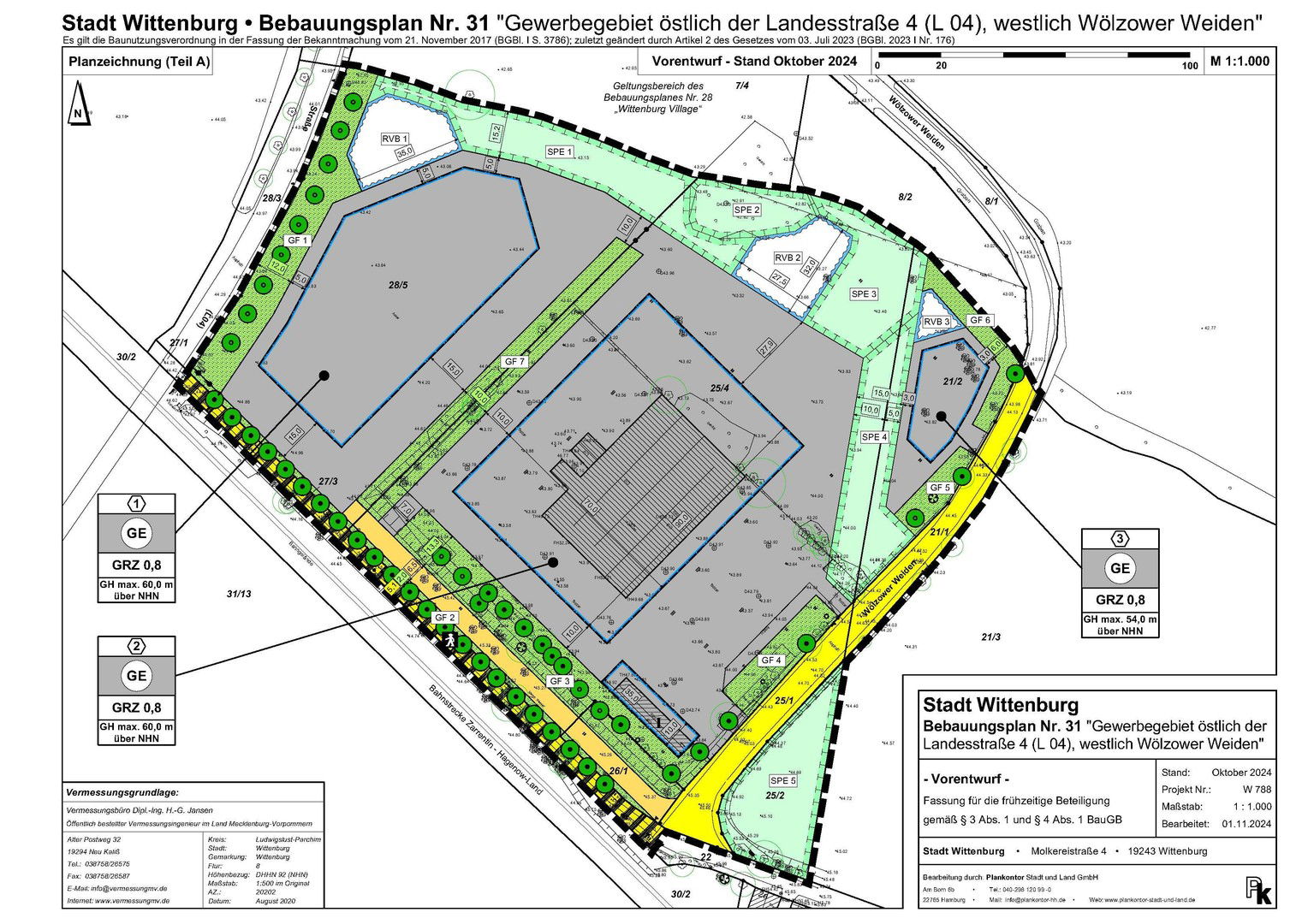 Gewerbegrundstück zum Kauf provisionsfrei 38.580 m²<br/>Grundstück Wölzower Weiden 2 Wittenburg Wittenburg 19243