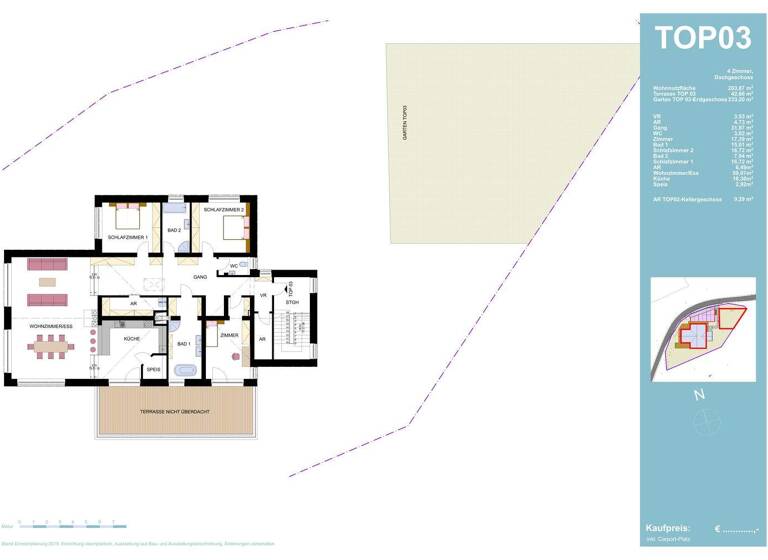 Penthouse zum Kauf provisionsfrei 4 Zimmer 204 m² 1. Geschoss Oberwang 4882
