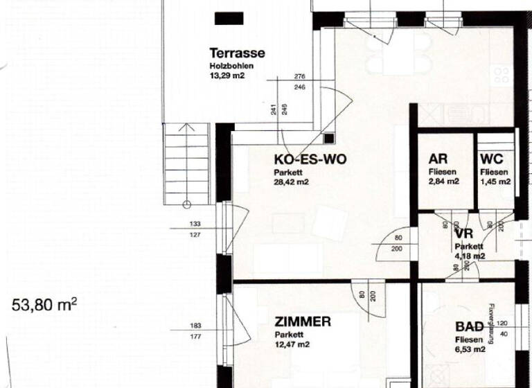 Wohnung zur Miete 602 € 3 Zimmer 55,9 m² EG Wetzelsdorf Graz 8053