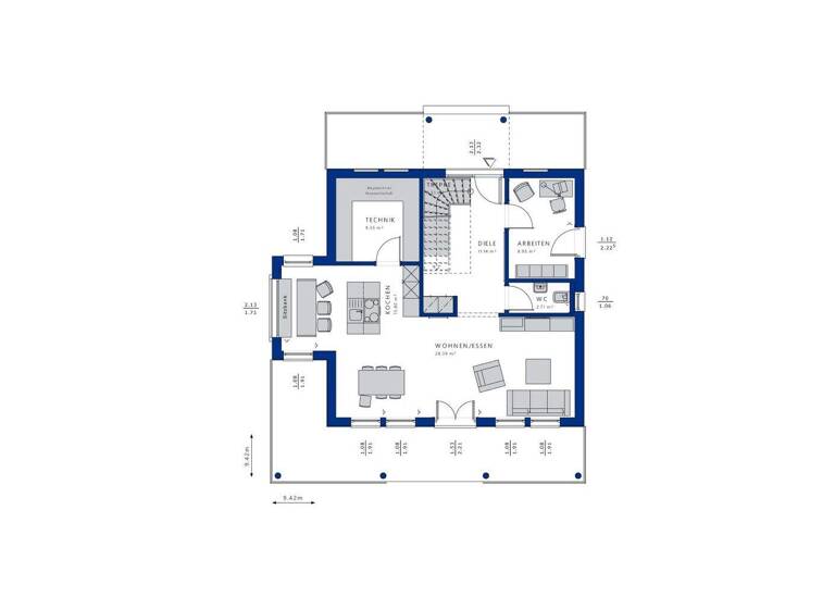 Einfamilienhaus zum Kauf - Erstbezug provisionsfrei 830.000 € 5,5 Zimmer 150,8 m² 1.500 m² Grundstück Westerngrund 63825