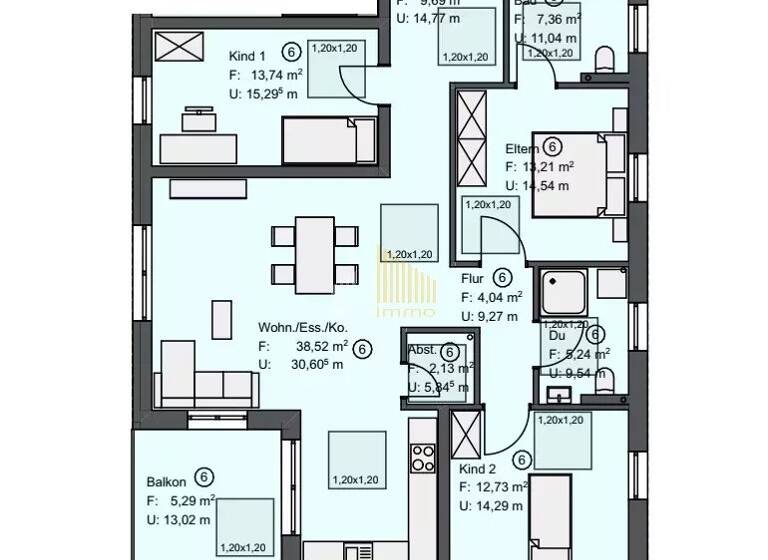 Studio zum Kauf 446.900 € 4 Zimmer 110,4 m² 2. Geschoss Bollendorfer Straße 32 Echternacherbrück 54668