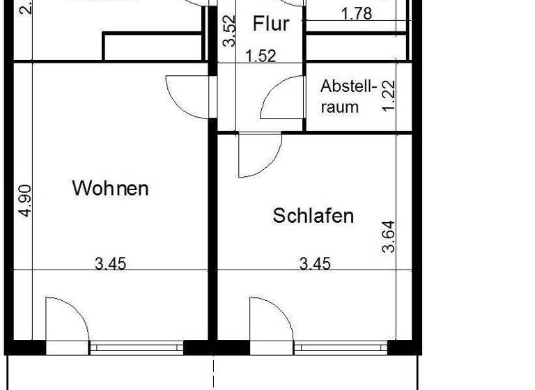 Wohnung zur Miete 354 € 2 Zimmer 52,8 m² 6. Geschoss Zuckerweg 3 - 3 a Nordhausen 99734