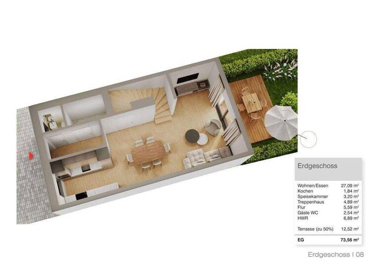 Maisonette zum Kauf - Erstbezug provisionsfrei als Kapitalanlage geeignet 520.000 € 4 Zimmer 130 m² Sambach Pommersfelden 96178