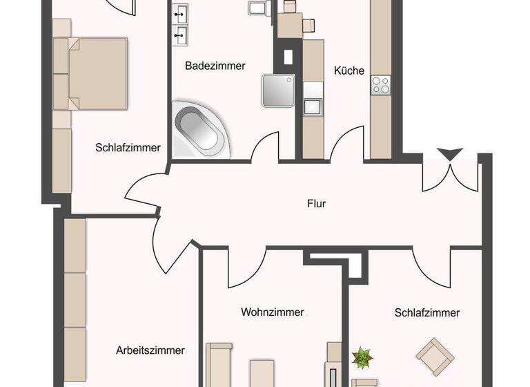 Wohnung zum Kauf 399.000 € 4 Zimmer 130 m² 2. Geschoss Reudnitz-Thonberg Leipzig 04317