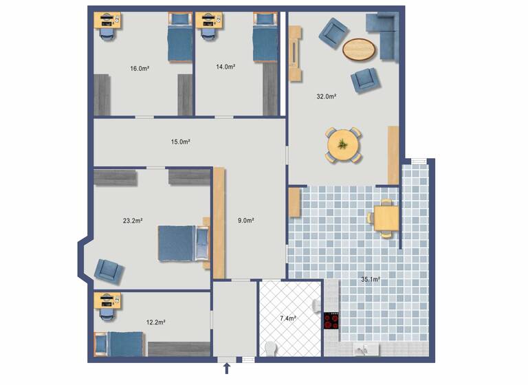 Mehrfamilienhaus zum Kauf 265.000 € 7 Zimmer 218,7 m² 829 m² Grundstück Bohmte 49163