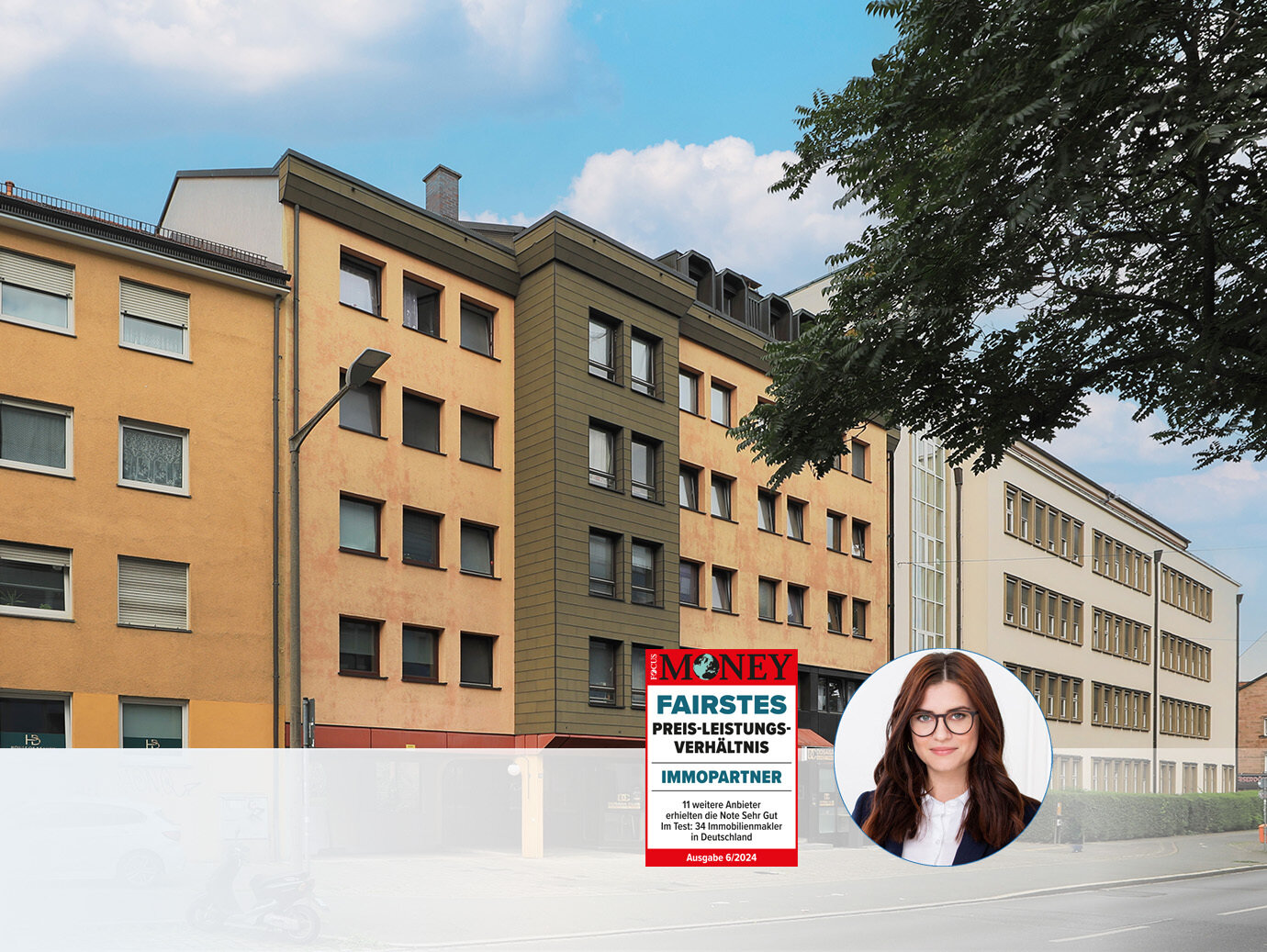 Wohnung zum Kauf 380.000 € 3 Zimmer 100 m²<br/>Wohnfläche 1.<br/>Geschoss Pirckheimerstraße Nürnberg 90408