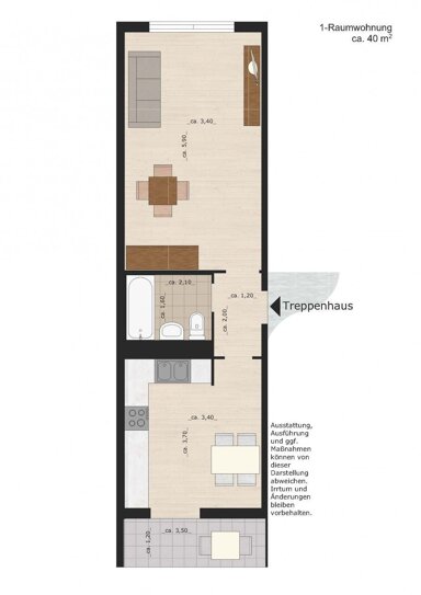 Wohnung zur Miete 255 € 1 Zimmer 41,6 m² 1. Geschoss Pappelgrund 21 Zoberberg 172 Dessau-Roßlau 06847