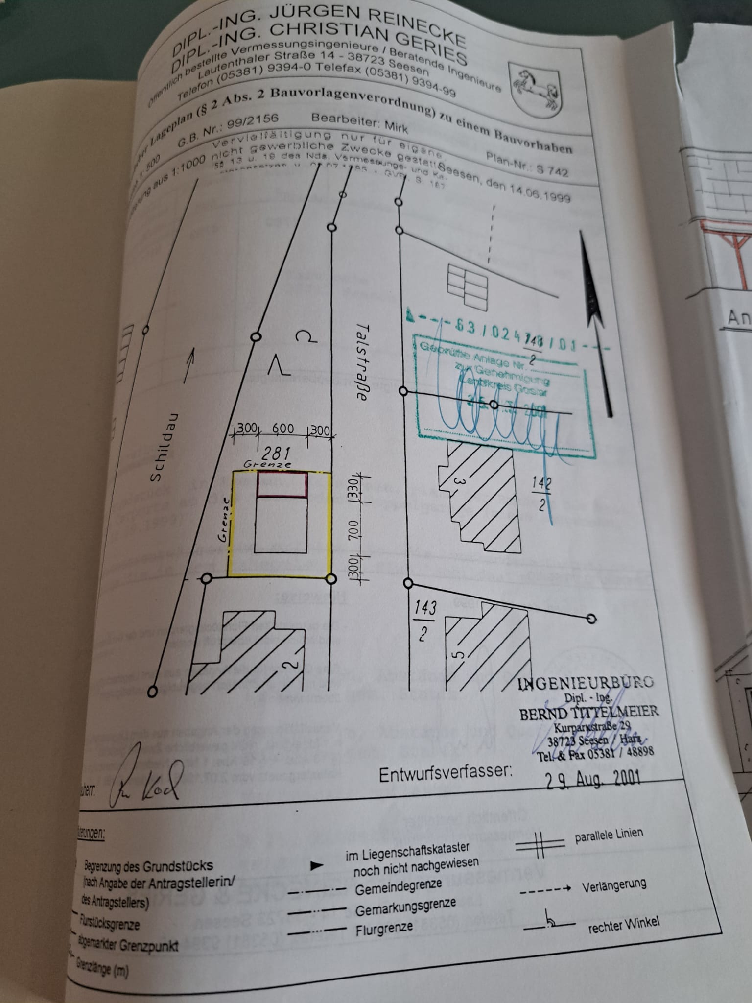 Doppelgarage zum Kauf 49.500 € Talstraße 2 Kernstadt Seesen 38723