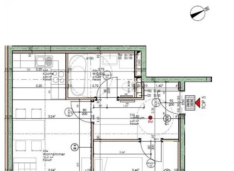 Wohnung zur Miete 680 € 2 Zimmer 44,9 m² 2. Geschoss Josef-Kutscha-Gasse 2 Wien 1230