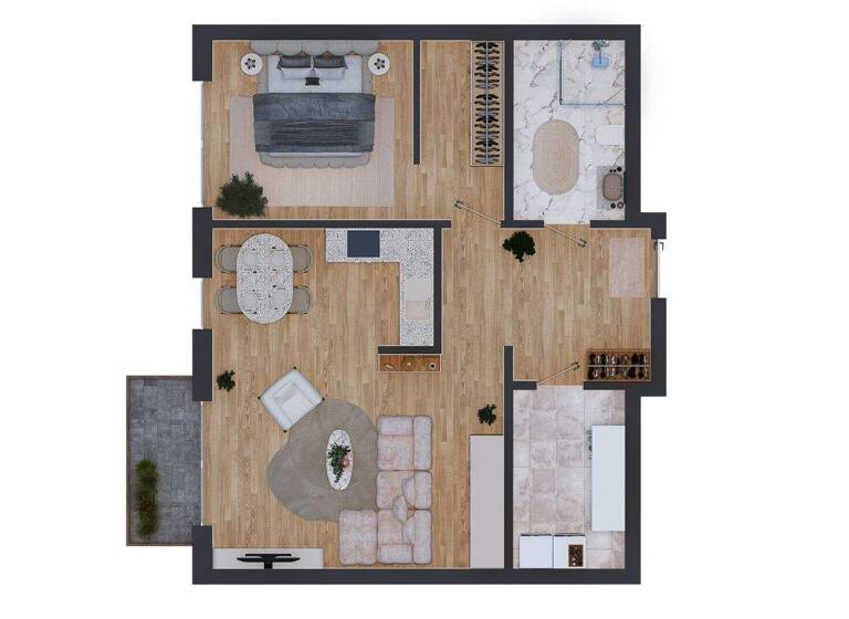 Wohnung zur Miete 972 € 2 Zimmer 67 m² Sanitz 18190