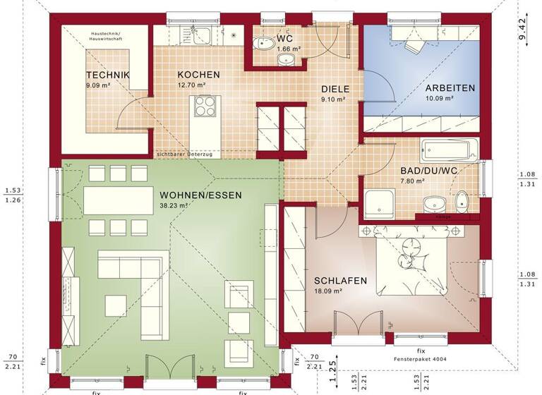 Haus zum Kauf 409.745 € 3 Zimmer 149 m² 519 m² Grundstück Gronau 48599