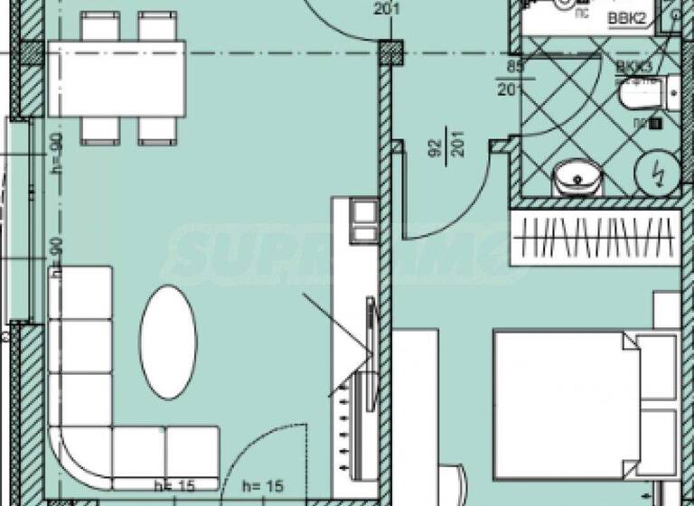 Studio zum Kauf 88.300 € 2 Zimmer 80,9 m² Sozopol