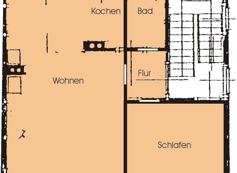 Wohnung zur Miete 475 € 2 Zimmer 44 m² Frommannstrasse 6 West Jena 07743