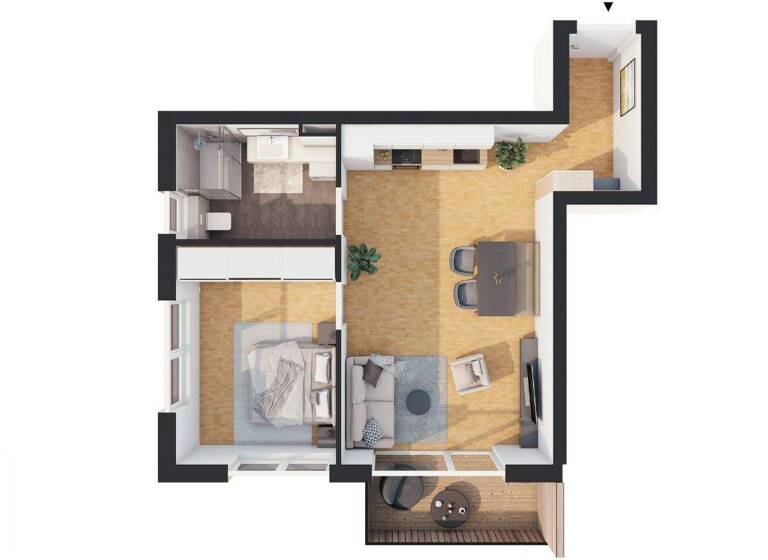 Wohnung zum Kauf - Erstbezug provisionsfrei 259.000 € 2 Zimmer 48,8 m² 1. Geschoss Lehn 17 Längenfeld 6444