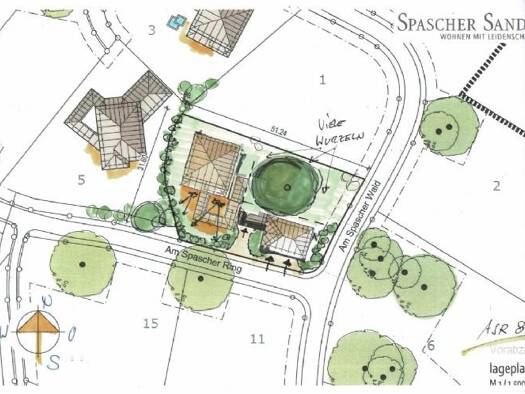 Grundstück zum Kauf provisionsfrei 633.600 € 1.408 m² Grundstück Am Spascher Ring 8 Wildeshausen 27793