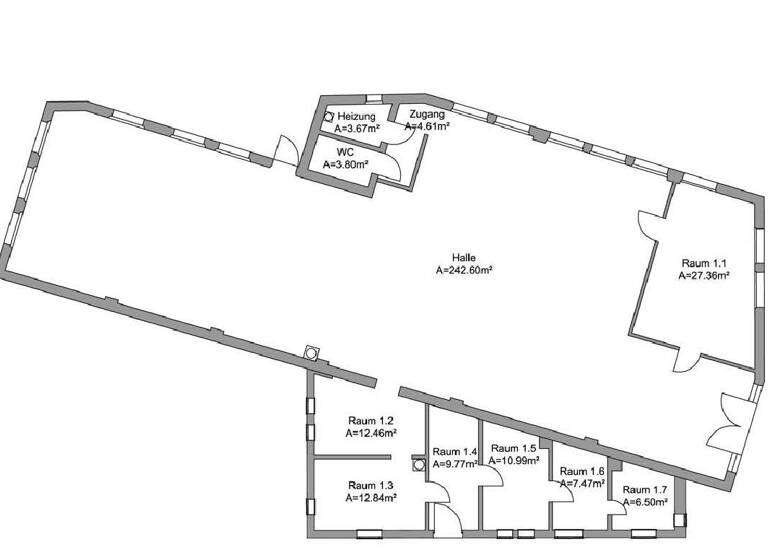 Lagerhalle zur Miete 10,50 € 342 m² Lagerfläche St Johannis Nürnberg 90419