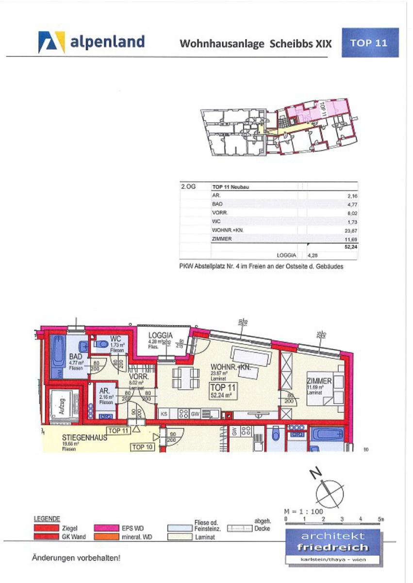 Wohnung zur Miete 629 € 2 Zimmer 52,2 m²<br/>Wohnfläche Scheibbs 3270