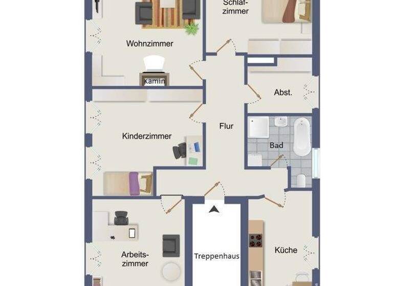 Wohnung zum Kauf 130.000 € 4 Zimmer 126,1 m² Gotha 99867