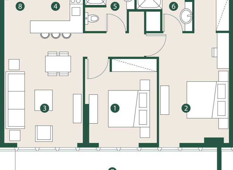 Wohnung zum Kauf provisionsfrei 375.082 € 3 Zimmer 103,3 m² Dubai 00000