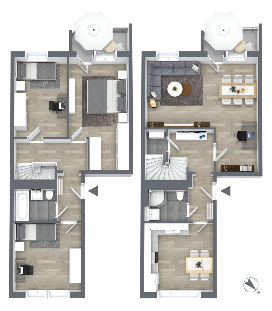 Maisonette zur Miete 590 € 4 Zimmer 105,6 m²<br/>Wohnfläche 1.<br/>Geschoss 01.12.2024<br/>Verfügbarkeit Augustusburger Str. 19 Zentrum 012 Chemnitz 09111