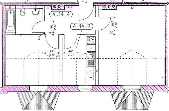 Wohnung zur Miete 265 € 2 Zimmer 50 m²<br/>Wohnfläche 4.<br/>Geschoss Walter-Oertel-Straße 27 Kaßberg 911 Chemnitz 09112