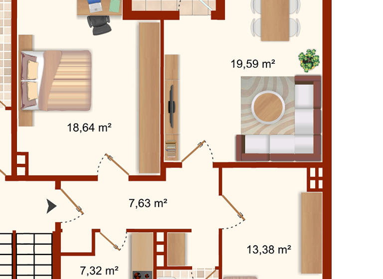 Wohnung zur Miete 700 € 3 Zimmer 69,3 m² 1. Geschoss frei ab sofort Trift 14 Stade 21682