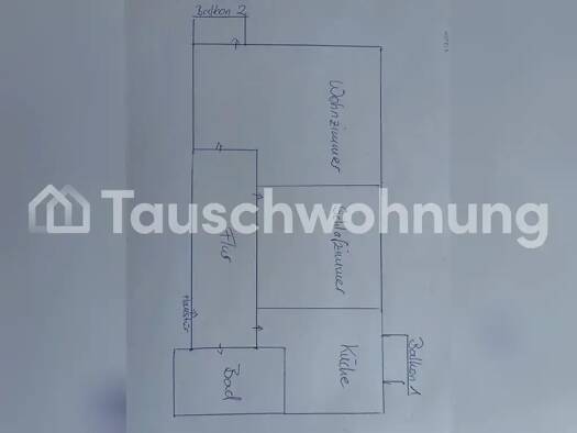 Wohnung zur Miete Tauschwohnung 500 € 2 Zimmer 69 m² 1. Geschoss Cotta Dresden 01157