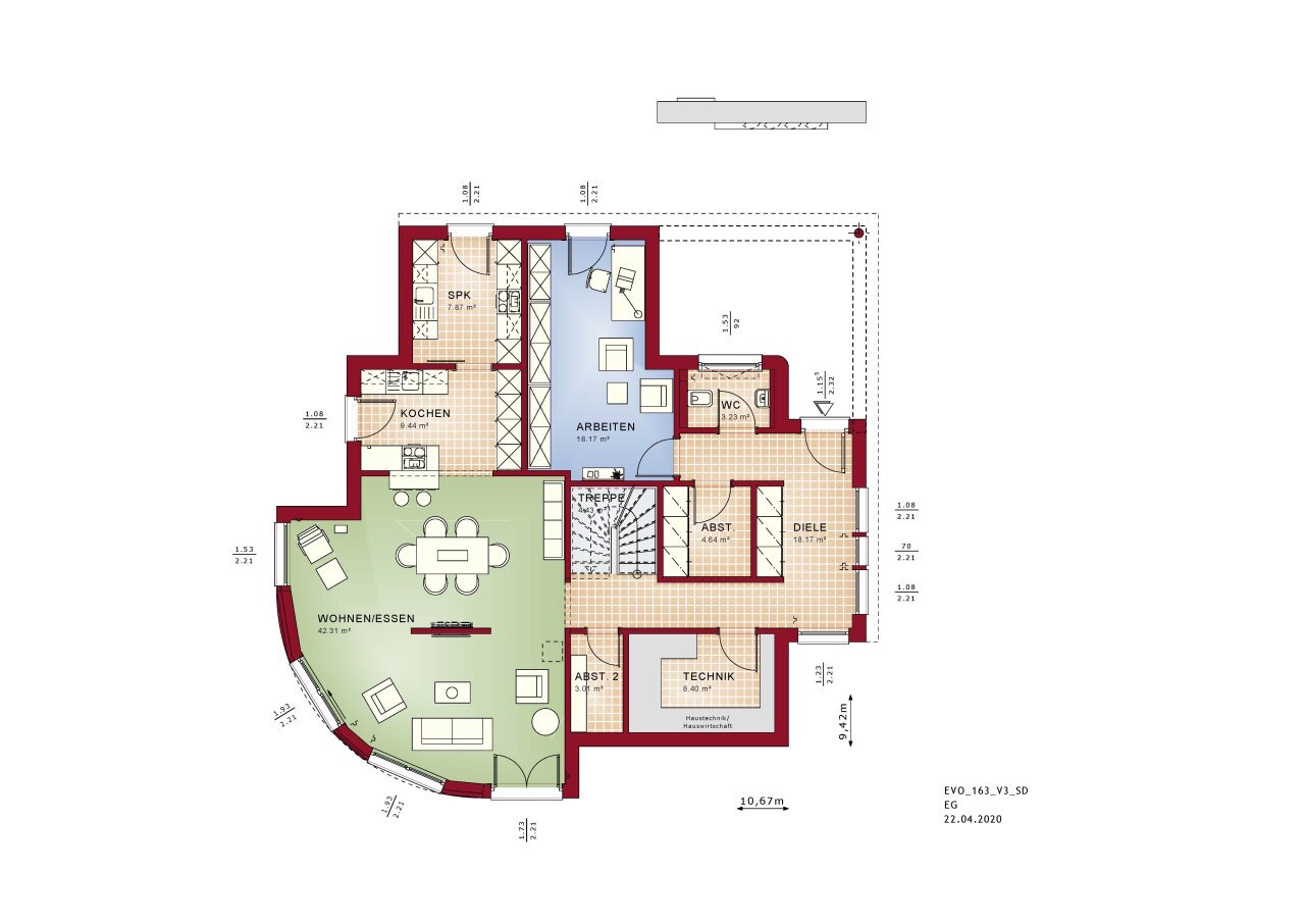 Einfamilienhaus zum Kauf 951.615 € 6 Zimmer 201 m²<br/>Wohnfläche 1.050 m²<br/>Grundstück Sürenheide Verl 33415