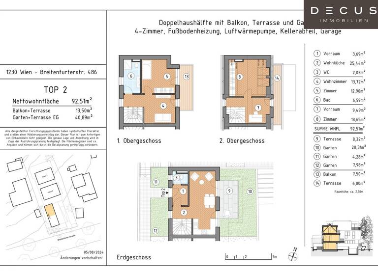 Doppelhaushälfte zum Kauf 660.000 € 4 Zimmer 92,5 m² Wien 1230