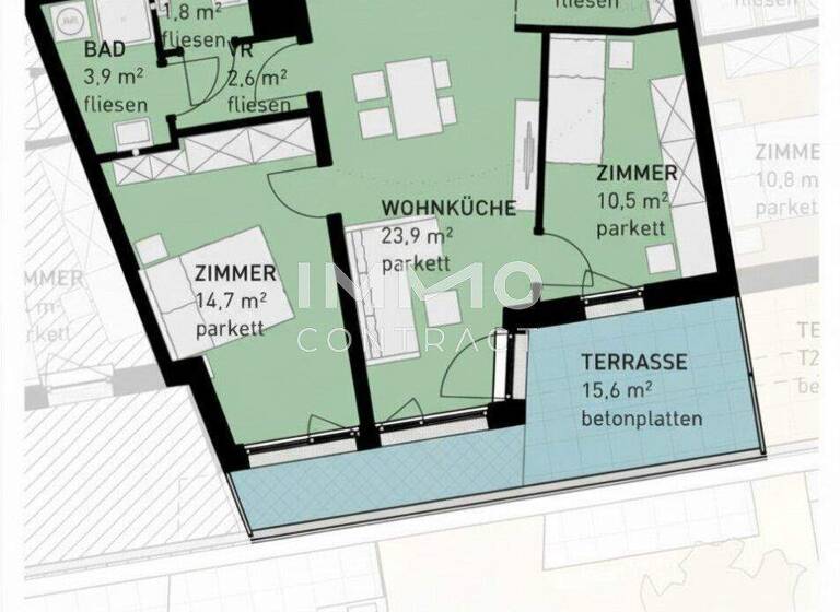 Wohnung zum Kauf - Erstbezug 417.500 € 3 Zimmer 61,6 m² 2. Geschoss frei ab 30.06.2028 Wulzendorfstraße 101 Wien 1220
