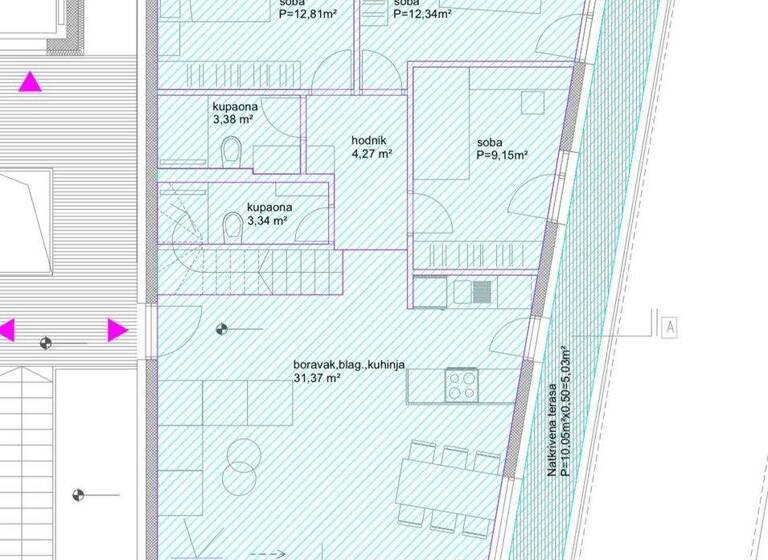 Wohnung zum Kauf 566.600 € 4 Zimmer 2. Geschoss Zadar 23000