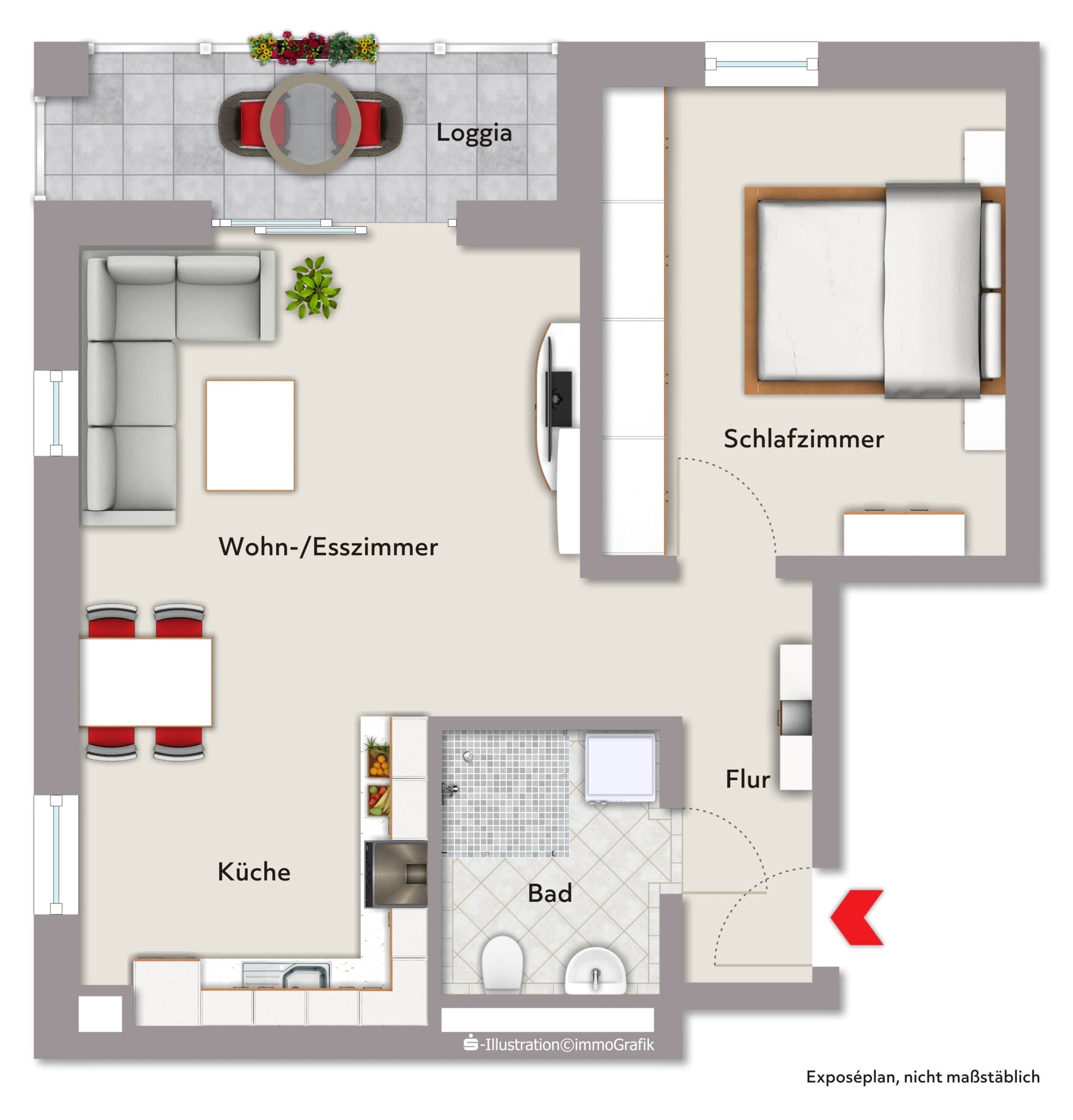 Wohnung zum Kauf provisionsfrei 323.000 € 2 Zimmer 62 m²<br/>Wohnfläche 1.<br/>Geschoss Musikerviertel Schweinfurt 97424