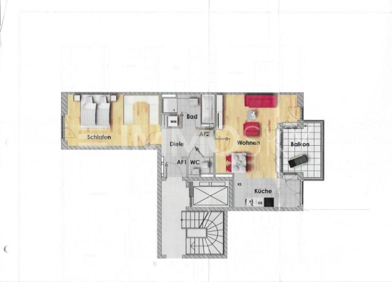 Wohnung zum Kauf 900.000 € 2 Zimmer 67 m²<br/>Wohnfläche 1.<br/>Geschoss Dreimühlen München 80469