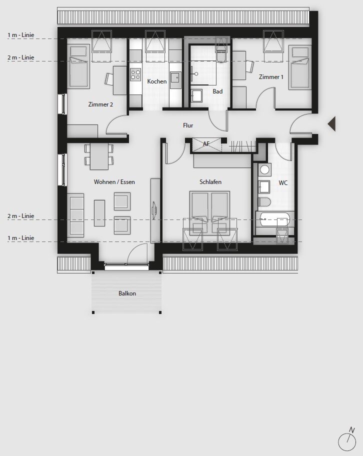 Wohnung zum Kauf 496.220 € 4 Zimmer 90,9 m²<br/>Wohnfläche 2.<br/>Geschoss St.-Franziskus-Straße 2 Eggolsheim Eggolsheim 91330