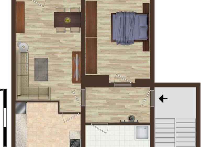 Wohnung zur Miete 394 € 2 Zimmer 65,7 m² 3. Geschoss frei ab 01.05.2026 Steinbeckstraße 38 Stublach Gera 07552