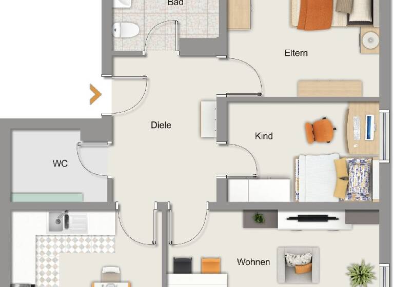 Wohnung zum Kauf 189.000 € 3 Zimmer 78 m² EG Obertshausen 63179