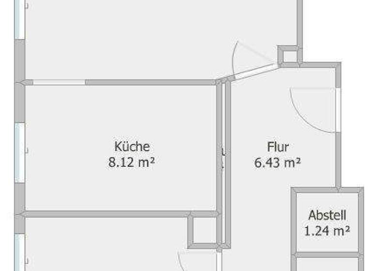 Wohnung zur Miete 260 € 2 Zimmer 59 m² EG frei ab sofort Hauptstr. 44 Lichtentanne 08115