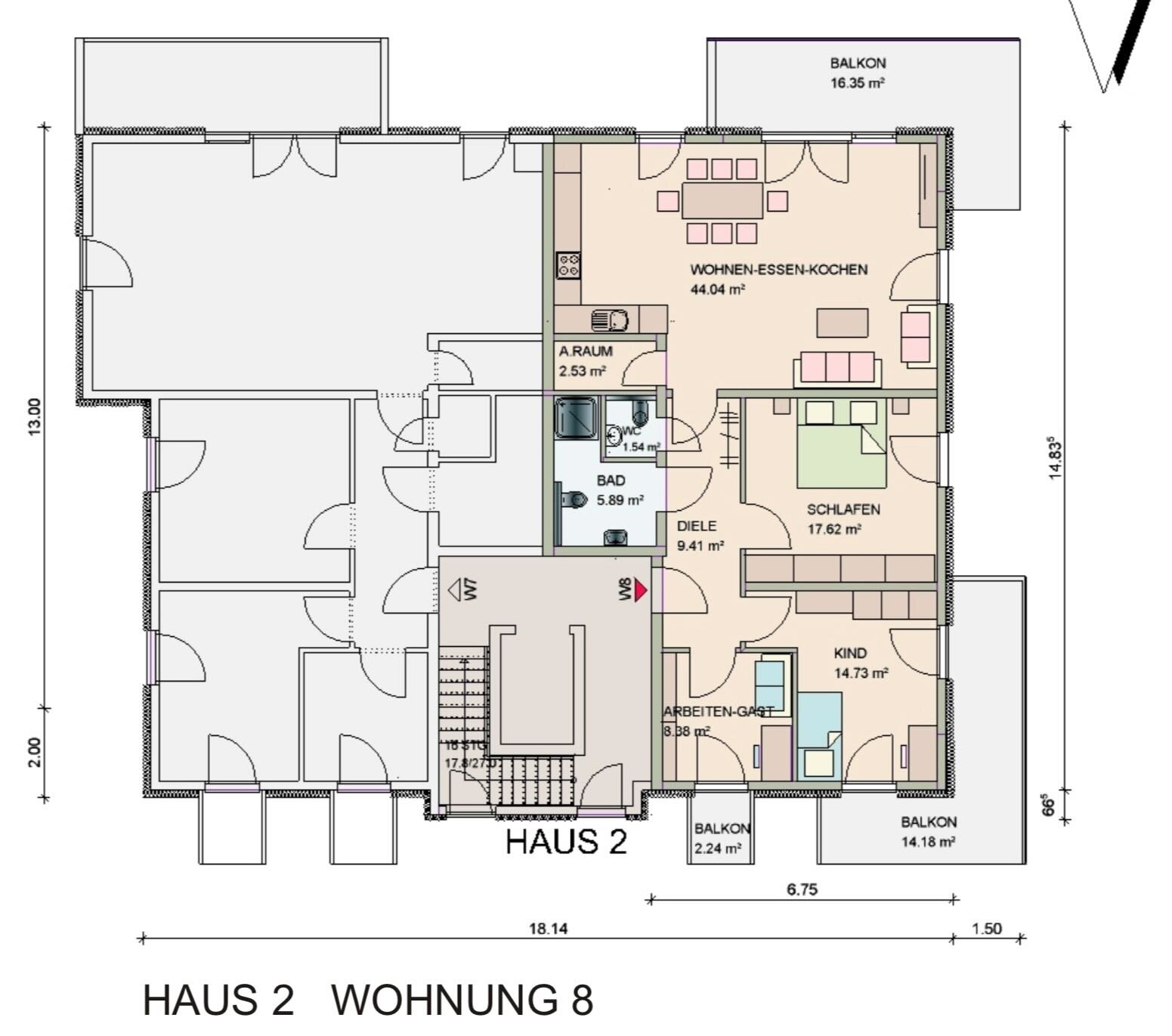 Wohnung zum Kauf provisionsfrei 776.000 € 4 Zimmer 121,5 m²<br/>Wohnfläche 3.<br/>Geschoss ab sofort<br/>Verfügbarkeit Alte Frankfurter Str.42 Waldhof - Mitte Mannheim 68305