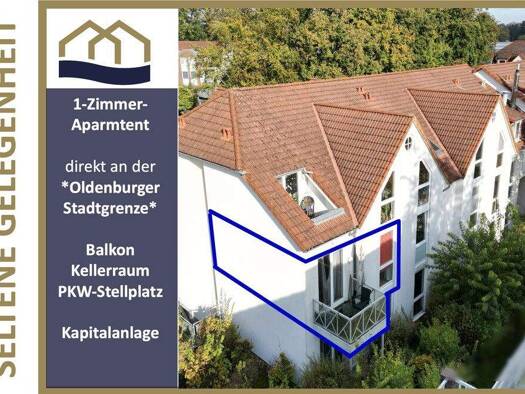 Wohnung zum Kauf 88.000 € 1 Zimmer 27 m² 1. Geschoss Metjendorfer Landstraße 23c Metjendorf Wiefelstede 26215