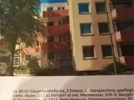 Wohnung zum Kauf provisionsfrei 129.000 € 3 Zimmer 80 m² Geschoss 1/4 Lehe Bremerhaven 27580