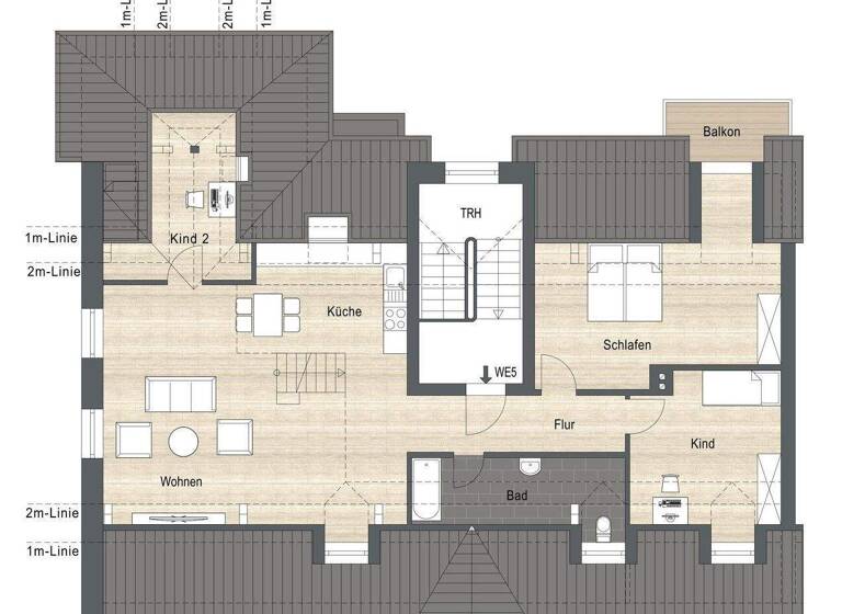 Maisonette zum Kauf provisionsfrei 699.000 € 3,5 Zimmer 120 m² 2. Geschoss Salinenstraße 21 Traunstein 83278