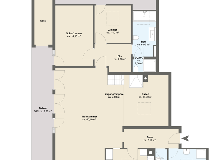 Maisonette zum Kauf 995.000 € 3 Zimmer 150 m²<br/>Wohnfläche Dachgeschoss<br/>Geschoss Mohrenplatz 7 Garmisch Garmisch-Partenkirchen 82467