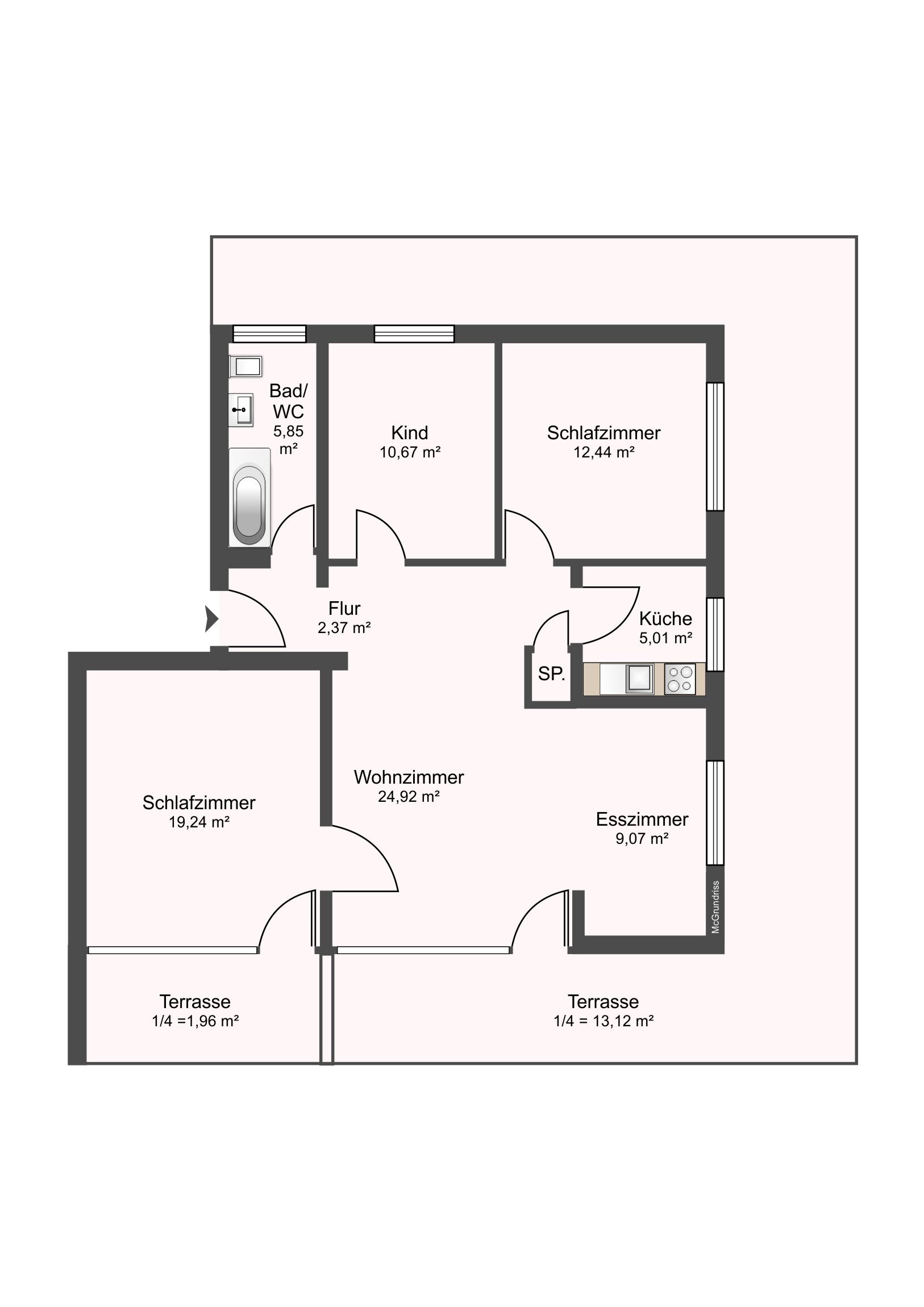 Wohnung zum Kauf 445.000 € 4 Zimmer 104 m²<br/>Wohnfläche 4.<br/>Geschoss Wolfratshausen Wolfratshausen 82515