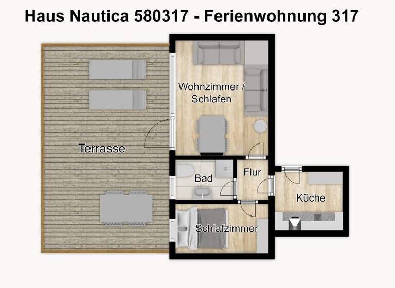 Wohnung zum Kauf 395.000 € 2 Zimmer 43,4 m² Wangerooge 26486