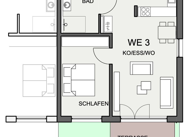 Wohnung zum Kauf provisionsfrei 288.638 € 2 Zimmer 64,5 m² Niederwerrn 97464