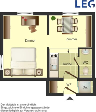 Wohnung zur Miete 303 € 1 Zimmer 25 m² Zum Roten Berge 19 Hiltrup - Mitte Münster 48165