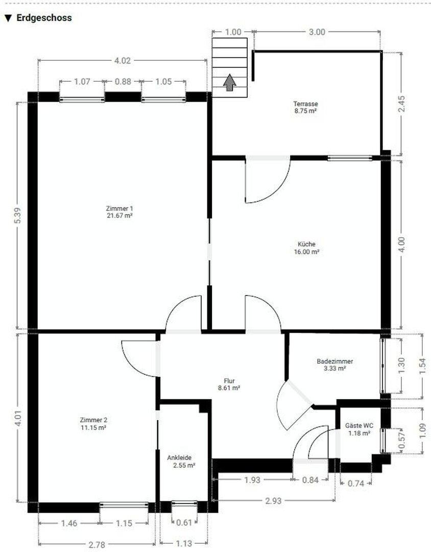 Wohnung zum Kauf provisionsfrei 380.000 € 2 Zimmer 69 m²<br/>Wohnfläche EG<br/>Geschoss Fuhlsbüttel Hamburg 22335