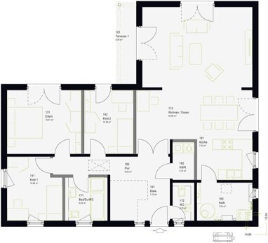 Bungalow zum Kauf provisionsfrei 301.000 € 4 Zimmer 136 m² 960 m² Grundstück Schönfeld Schönfeld 17111