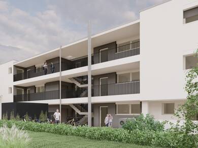 Wohnung zum Kauf - Neubau provisionsfrei 482.000 € 3 Zimmer 90 m² Souterrain, 1. Geschoss Memminger Straße 67 Vöhringen Vöhringen 89269